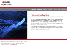 Tablet Screenshot of kazacos.com